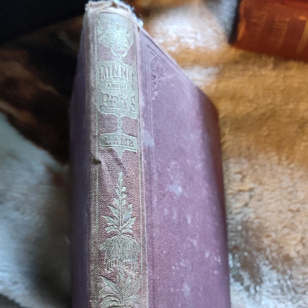 Minnie's Pets 1869 Vintage Purple Hardcover Book